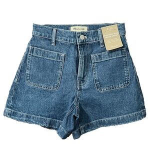Brand New Madewell W23 High-Rise Sailor Denim Short